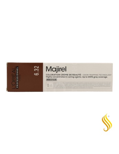 Loreal Majirel Warm Beige 6.32 60Ml